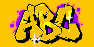 Use Block Graffiti Font ABC graphic