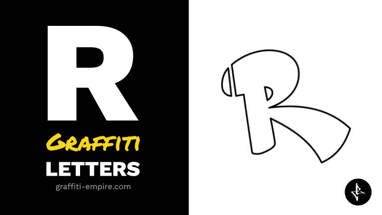 r graffiti letters thumbnail graphic