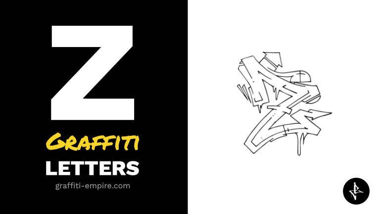 z graffiti letters thumbnail graphic