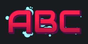 ABC graphic preview of the font Switch the graffiti generator font to Wildstyle Graffiti Font