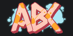 ABC graphic preview of the font Switch the graffiti generator font to Wildstyle Graffiti Font