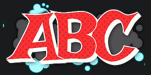 ABC graphic preview of the font Switch the graffiti generator font to Wildstyle Graffiti Font