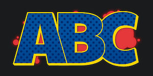 ABC graphic preview of the font Switch the graffiti generator font to Wildstyle Graffiti Font