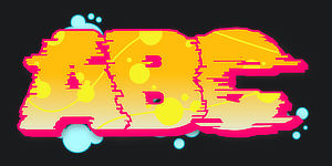 ABC graphic preview of the font Switch the graffiti generator font to Wildstyle Graffiti Font