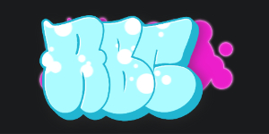ABC graphic preview of the font Switch the graffiti generator font to Throwie Graffiti Font
