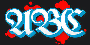 ABC graphic preview of the font Switch the graffiti generator font to Fraktur Graffiti Font