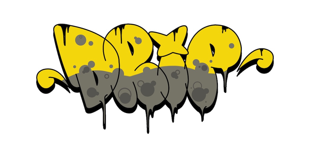 Step by step drip Graffiti Drawing Guide Step 9 graphic