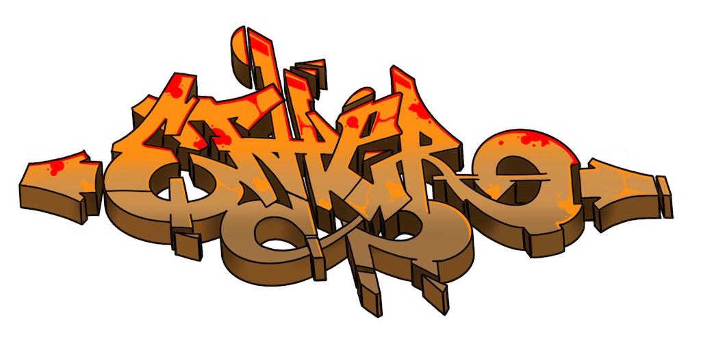 Step by step ether Graffiti Drawing Guide Step 13 graphic