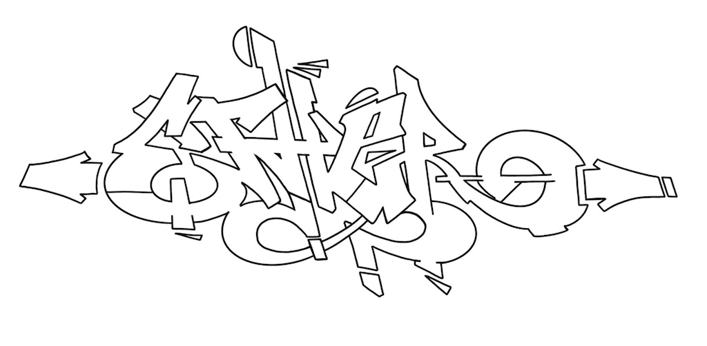 Step by step ether Graffiti Drawing Guide Step 7 graphic