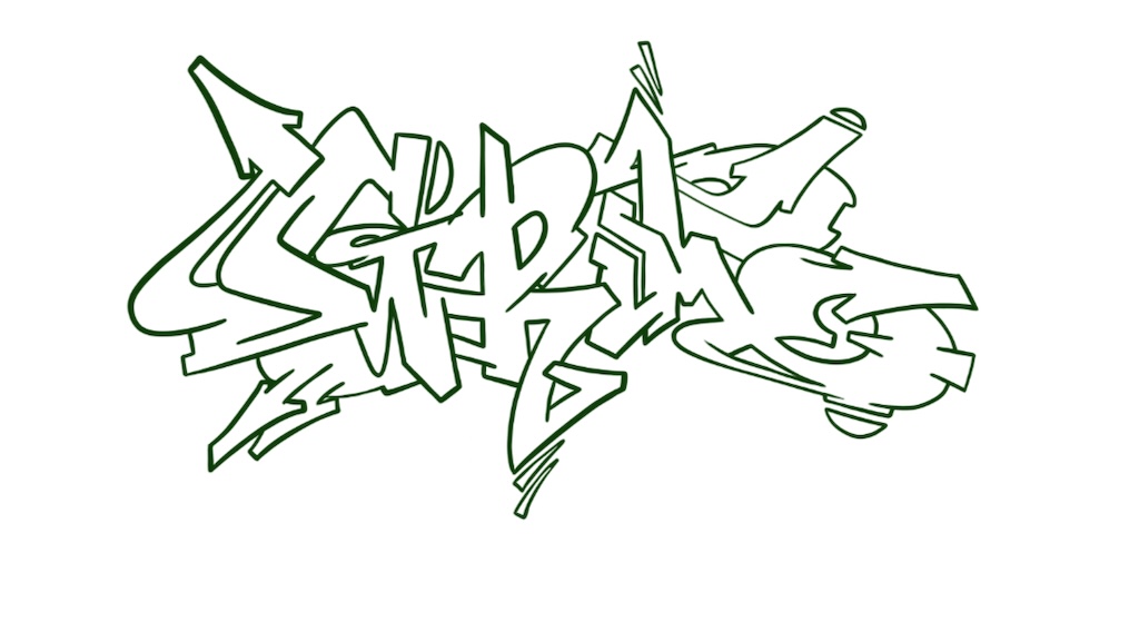 Step by step grim Graffiti Drawing Guide Step 7 graphic