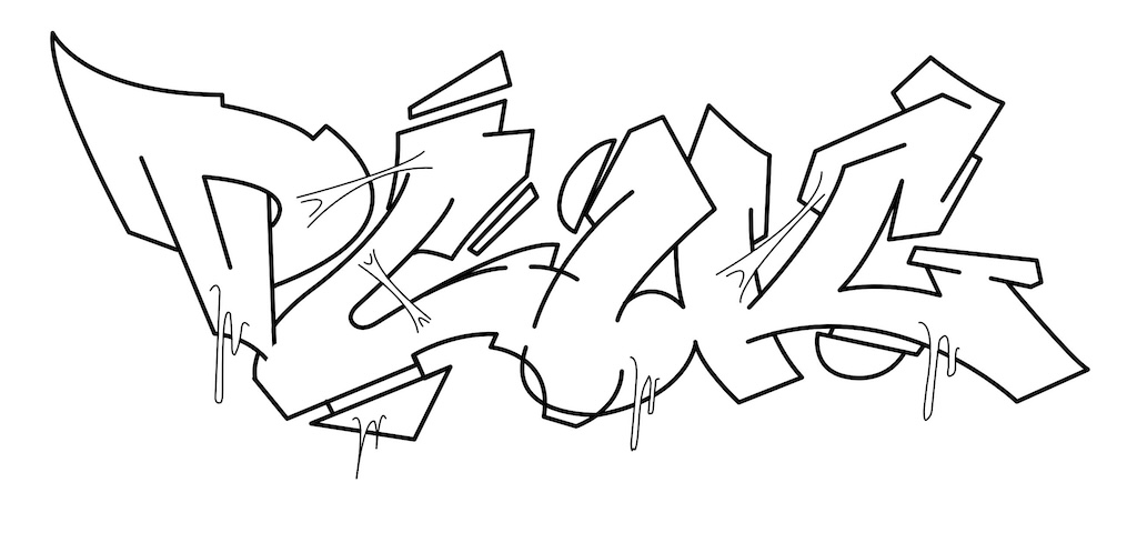 Step by step plug Graffiti Drawing Guide Step 6 graphic