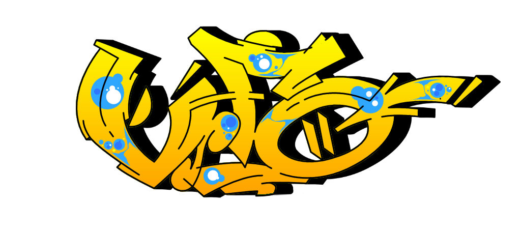 Step by step ufo Graffiti Drawing Guide Step 8 graphic