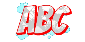 ABC graphic preview of the font  Switch the graffiti generator font to Bangers Graffiti Font
