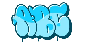 ABC graphic preview of the font  Switch the graffiti generator font to Bubble-Stlye 2 Graffiti Font