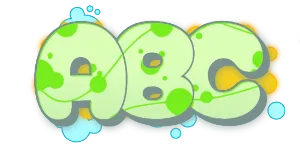 ABC graphic preview of the font  Switch the graffiti generator font to Wildstyle Graffiti Font