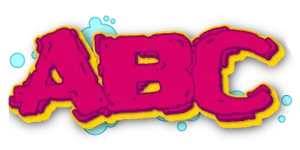 ABC graphic preview of the font  Switch the graffiti generator font to Wildstyle Graffiti Font