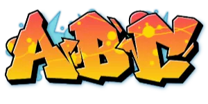 ABC graphic preview of the font  Switch the graffiti generator font to Tag Graffiti Font 2