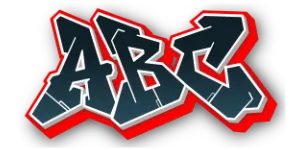 ABC graphic preview of the font  Switch the graffiti generator font to Wildstyle 3D  Graffiti Font