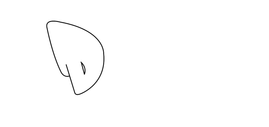 Step by step drip Graffiti Drawing Guide Step 1 graphic