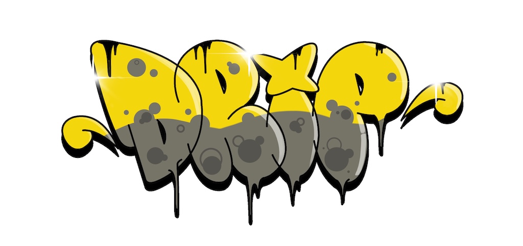 Step by step drip Graffiti Drawing Guide Step 10 graphic