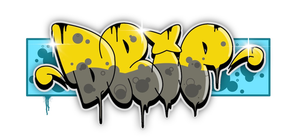 Step by step drip Graffiti Drawing Guide Step 12 graphic