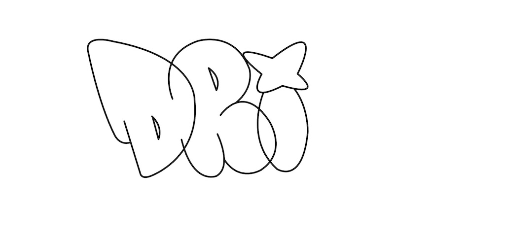 Step by step drip Graffiti Drawing Guide Step 3 graphic