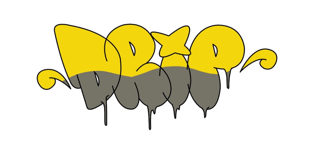 Step by step drip Graffiti Drawing Guide Step 6 graphic