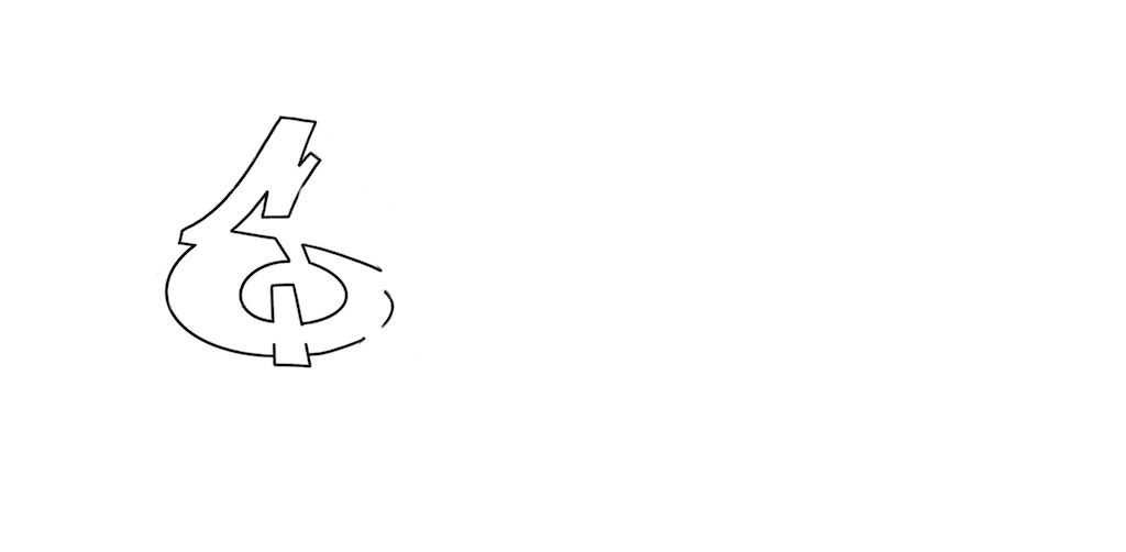 Step by step ether Graffiti Drawing Guide Step 1 graphic