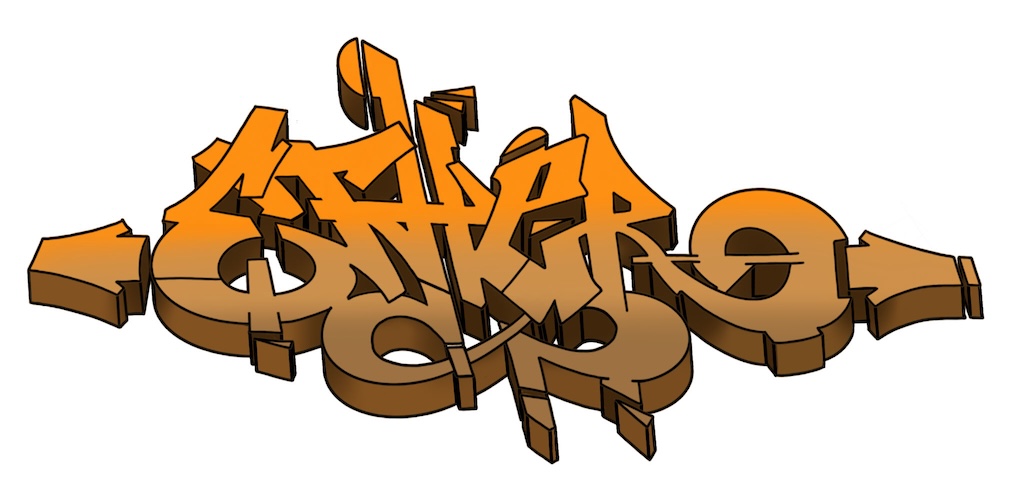 Step by step ether Graffiti Drawing Guide Step 11 graphic