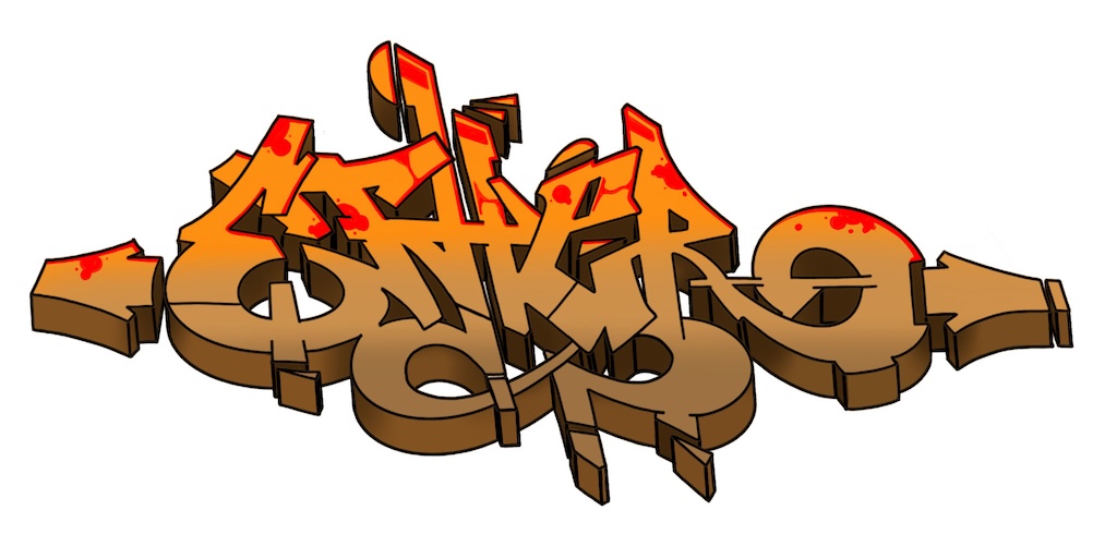 Step by step ether Graffiti Drawing Guide Step 12 graphic