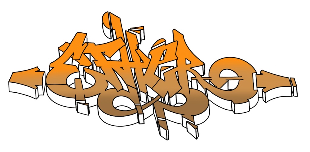 Step by step ether Graffiti Drawing Guide Step 9 graphic