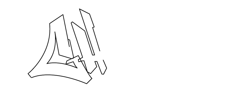 Step by step ghost Graffiti Drawing Guide Step 2 graphic