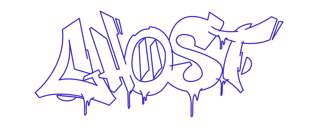 Step by step ghost Graffiti Drawing Guide Step 7 graphic