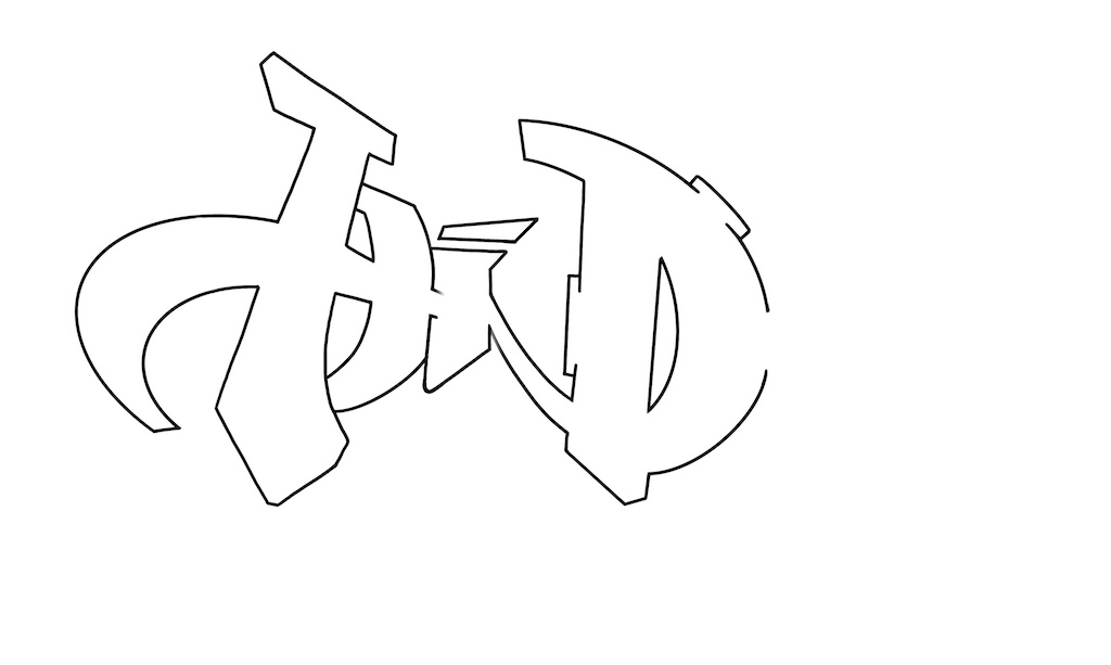 Step by step hide Graffiti Drawing Guide Step 3 graphic
