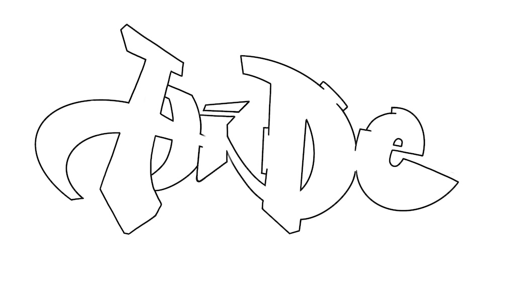 Step by step hide Graffiti Drawing Guide Step 4 graphic