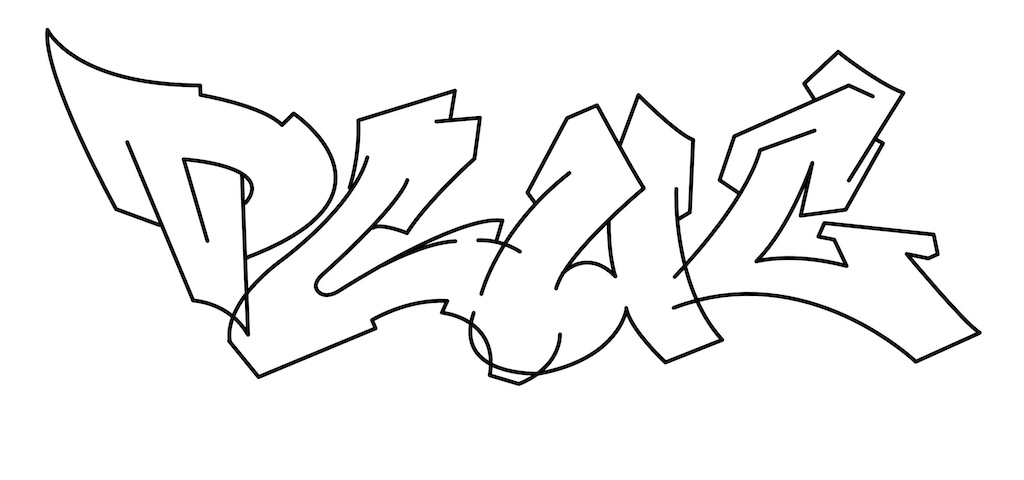 Step by step plug Graffiti Drawing Guide Step 4 graphic