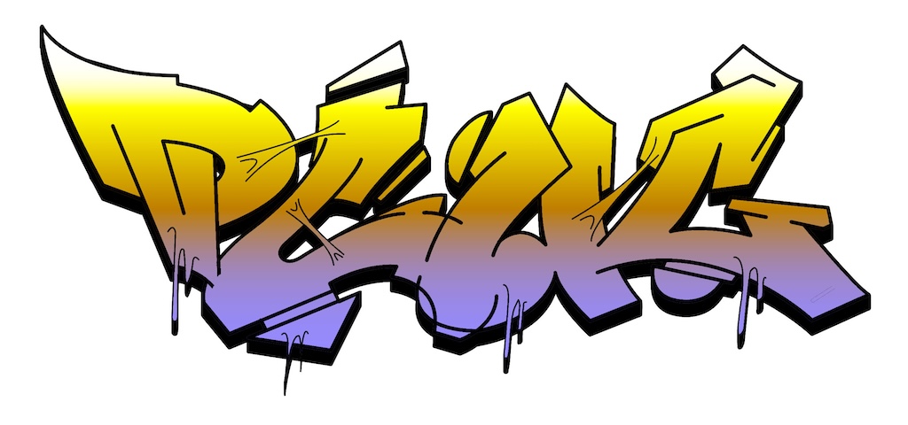 Step by step plug Graffiti Drawing Guide Step 8 graphic