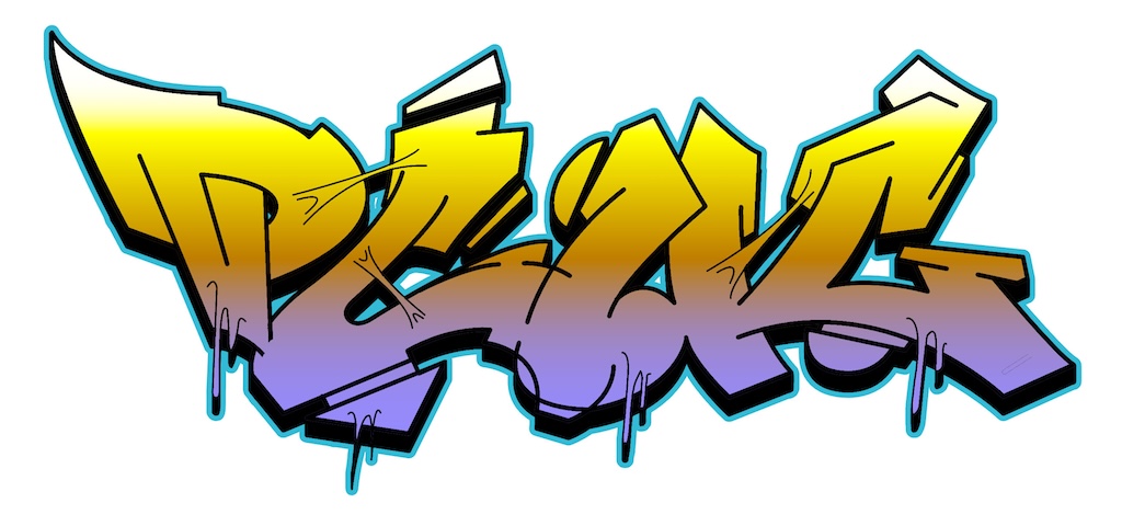 Step by step plug Graffiti Drawing Guide Step 9 graphic