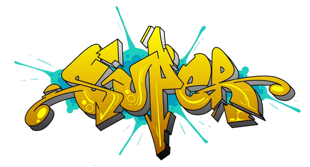 Step by step super Graffiti Drawing Guide Step 13 graphic