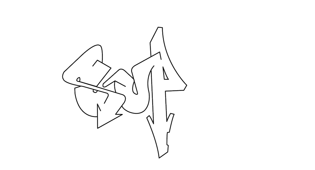 Step by step super Graffiti Drawing Guide Step 3 graphic
