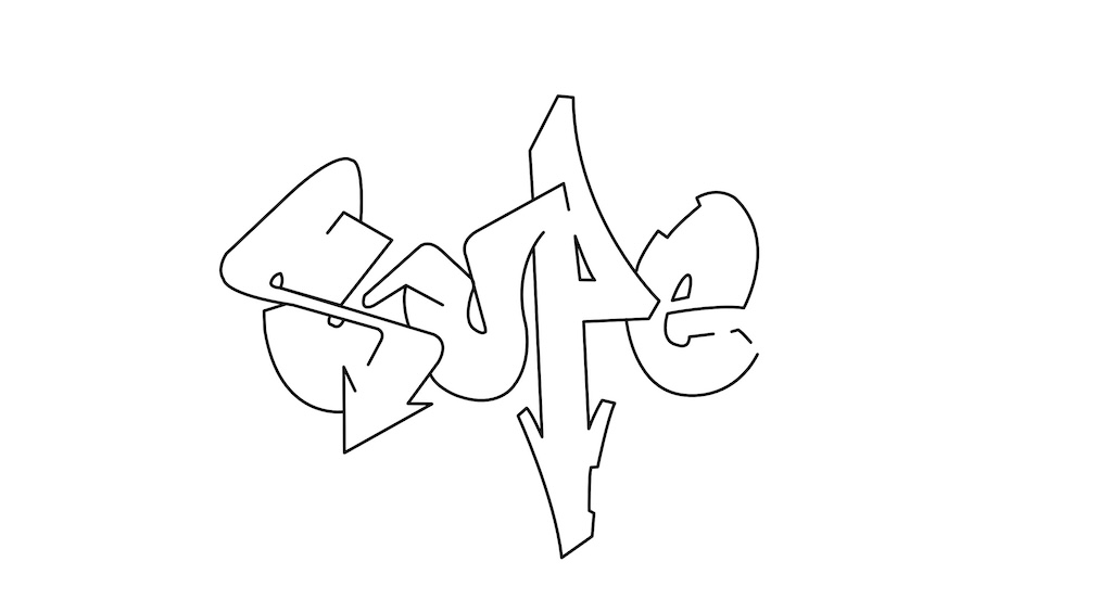 Step by step super Graffiti Drawing Guide Step 4 graphic