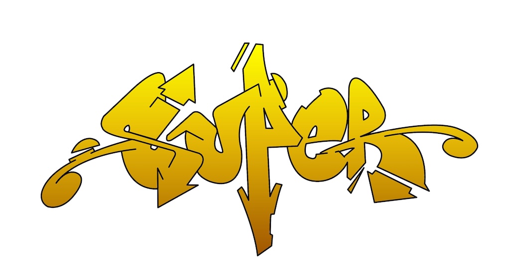 Step by step super Graffiti Drawing Guide Step 8 graphic