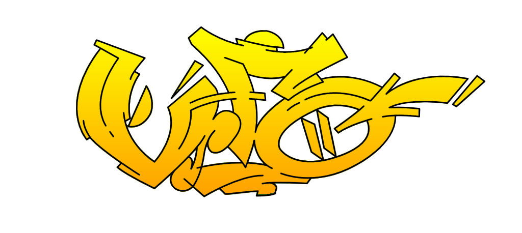 Step by step ufo Graffiti Drawing Guide Step 6 graphic