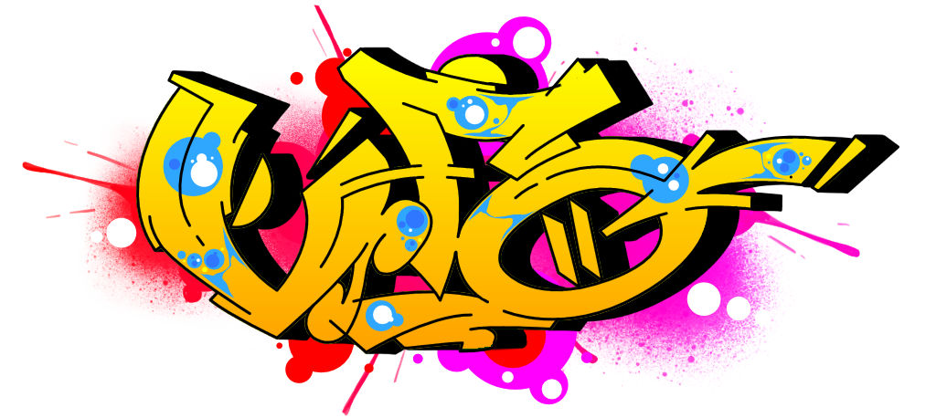 Step by step ufo Graffiti Drawing Guide Step 9 graphic