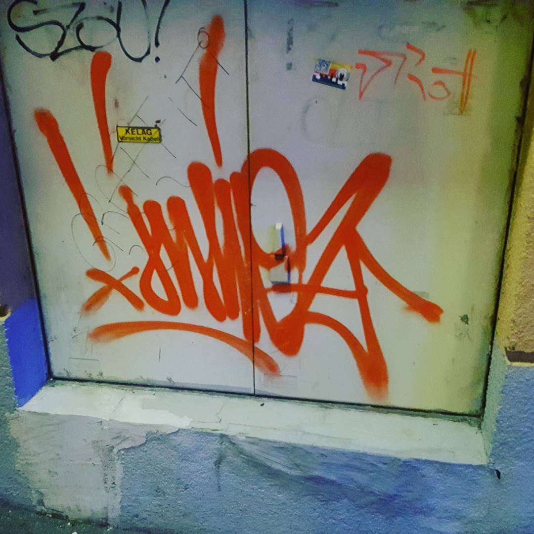 Example of a graffiti tag