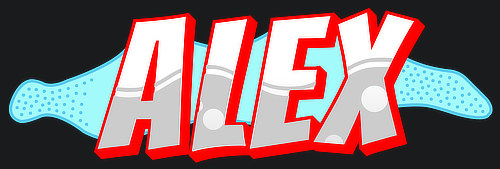 Alex Name Logo Graffiti Text Graphic