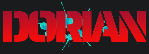 Dorian Name Logo Graffiti Text Graphic