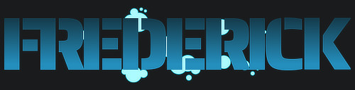Frederick Name Logo Graffiti Text Graphic