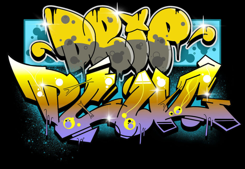 digital graffiti graphic