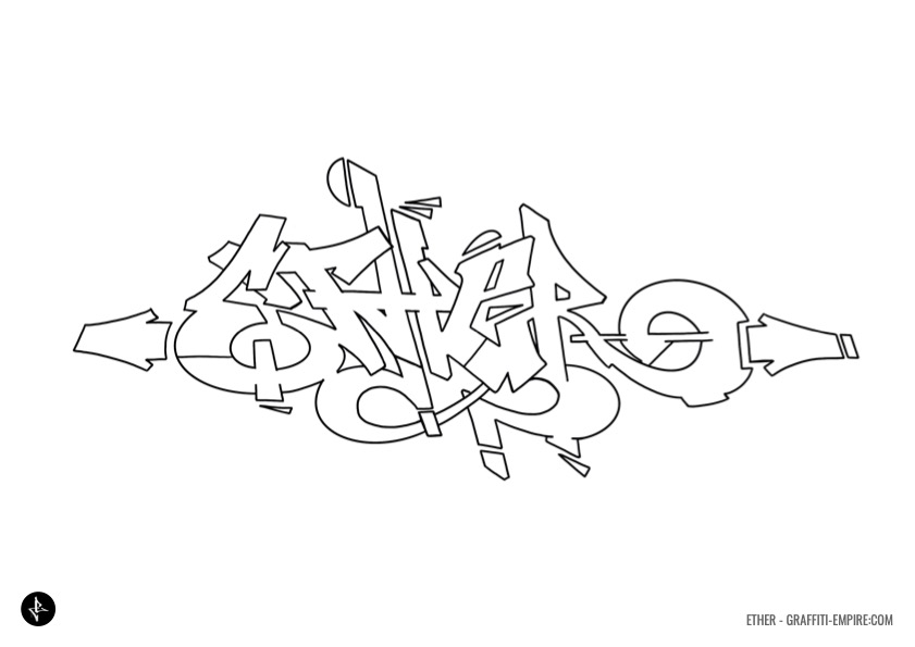 Graffiti Coloring Pages - PDF - Graffiti Empire